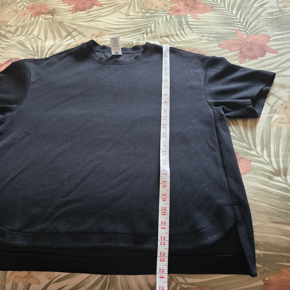3/$25 Members Mark Short Sleeve Luxe Tee Shirt Medium Black Soft - Picture 4 of 8